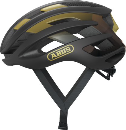 Casco da strada ABUS AIRBREAKER Nero/Oro