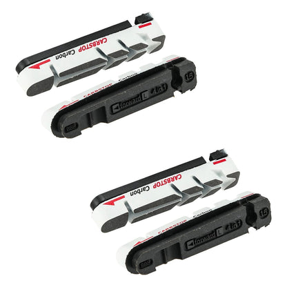 Coppie di Pattini a Cartuccia BBB CARBSTOP Universale Carbonio