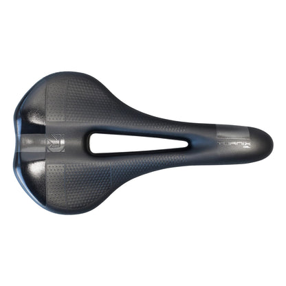 Sella PRO TURNIX GEL 142mm Binari Inox Nera