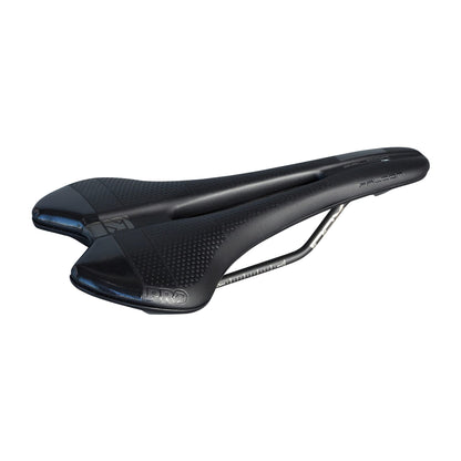 Sella PRO FALCON GEL 142mm Rotaie Inox Nera