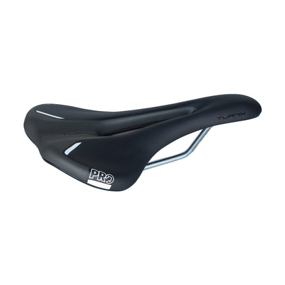 Sella PRO TURNIX 142mm Rotaie Crmo Nera