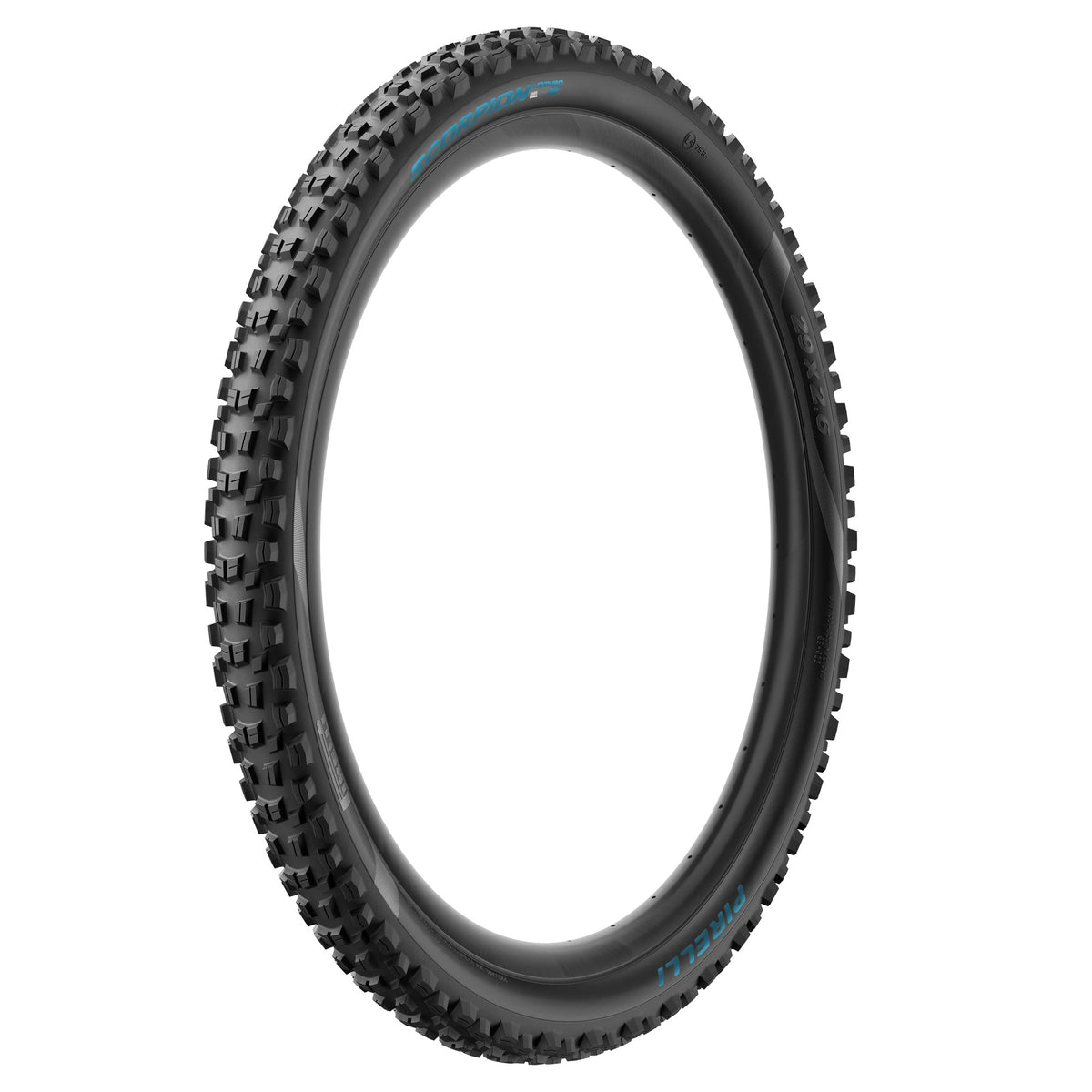 Copertone PIRELLI SCORPION ENDURO M COLOUR EDITION 29x2.40 HardWall Tubeless Ready pieghevole nero/turchese Petronas