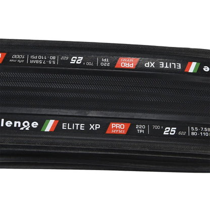 Pneumatico CHALLENGE OPEN ELITE XP 700x25c TubeType Flessibile Nero