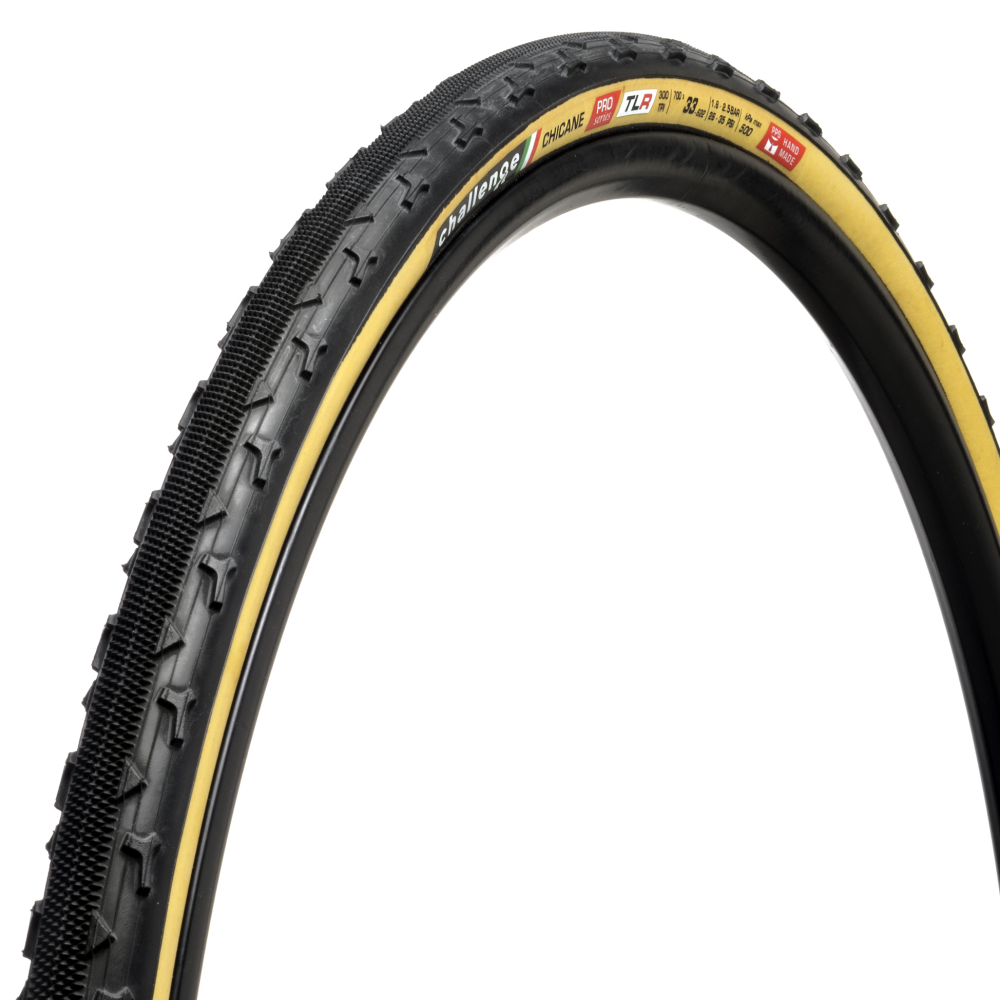 Copertone beige CHALLENGE OPEN CHICANE 700x33c Tubeless Ready