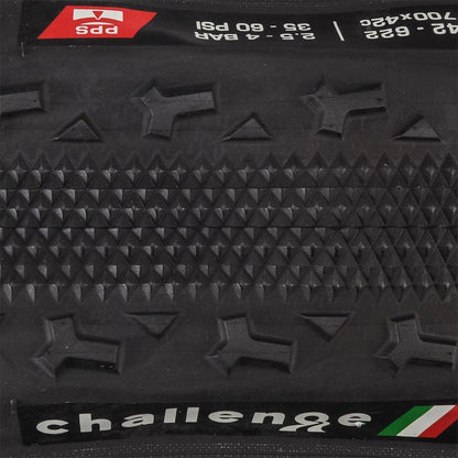 Pneumatico CHALLENGE GRAVEL GRINDER RACE 700x42c Pieghevole Nero
