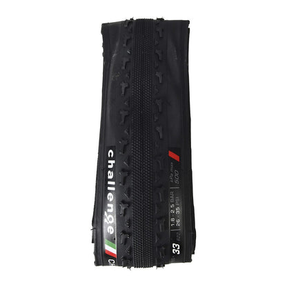 Pneumatico CHALLENGE CHICANE 700x33c Tubeless Ready Pieghevole Nero