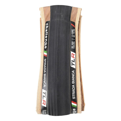 Pneumatico CHALLENGE STRADA BIANCA NILON SUPERLIGHT 700x36 Tubeless Ready Beige