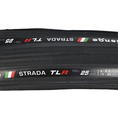Pneumatico CHALLENGE STRADA 700x25c Tubeless Ready Flessibile Nero