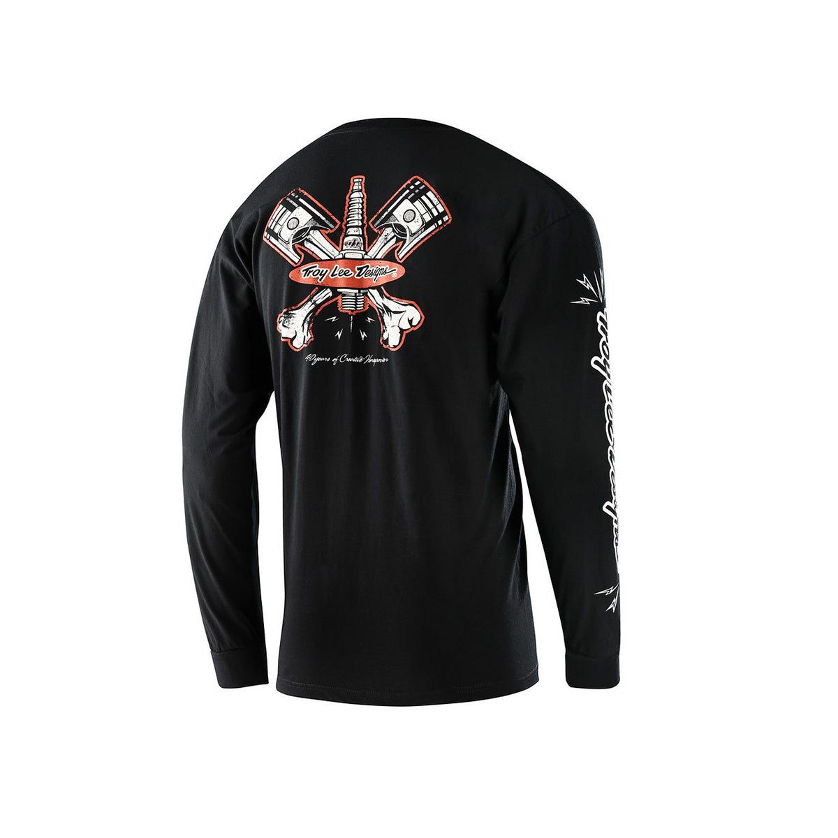 Maglia a maniche lunghe TROY LEE DESIGNS PISTONBONE Nera