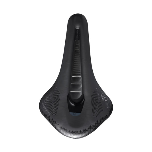 Sella SAN MARCO SHORTFIT 2.0 SHIELD SUPERCOMFORT OPEN-FIT RACING L3 larghezza 155 mm, rail in acciaio Xsilite, nera