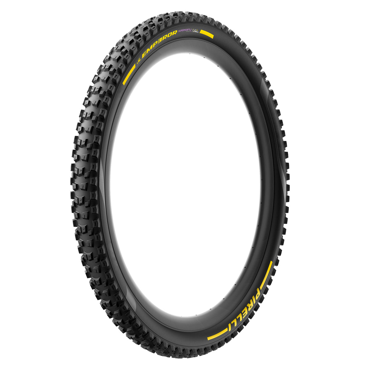 Pneumatico PIRELLI SCORPION EMPEROR 29x2.40 Supersoft DH+Wall Tubeless Ready con cerchietto pieghevole Nero/Giallo Team Edition