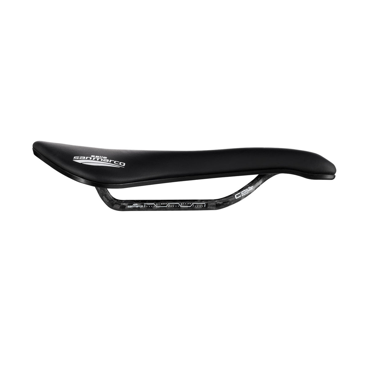 Sella SAN MARCO Aspide Short Carbon FX Pro Series L3 - vista laterale