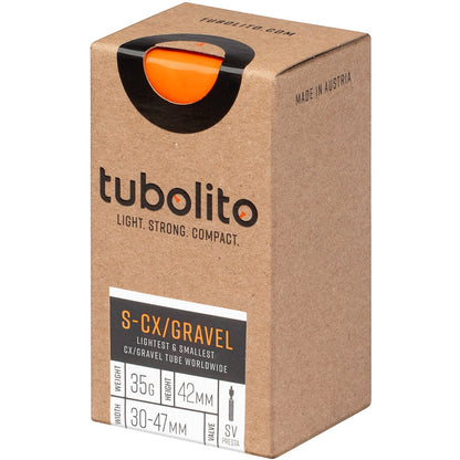 Camera d'aria TUBOLITO S-TUBO CX/gravel 700x 30/47 Presta 42mm Arancione