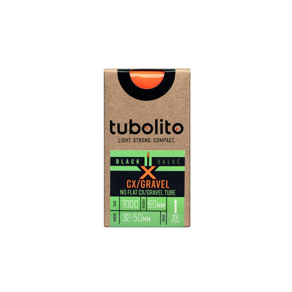 Camera d'aria TUBOLITO X-TUBO CX/gravel 700x30/47 Presta 60mm Nero