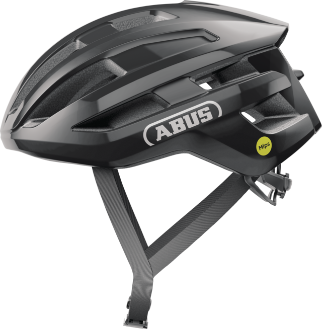 ABUS POWERDOME MIPS Casco da strada nero lucido
