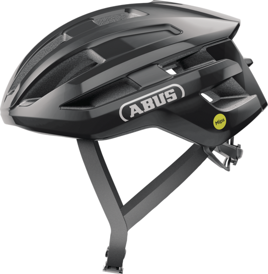 ABUS POWERDOME MIPS Casco da strada nero lucido