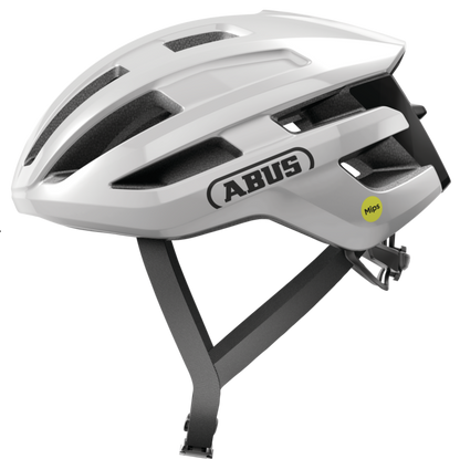 Casco da Strada ABUS POWERDOME MIPS Bianco Lucido
