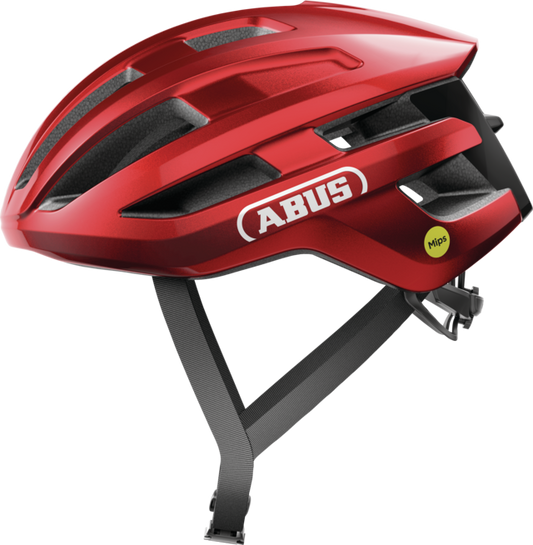 ABUS POWERDOME MIPS Casco da strada rosso