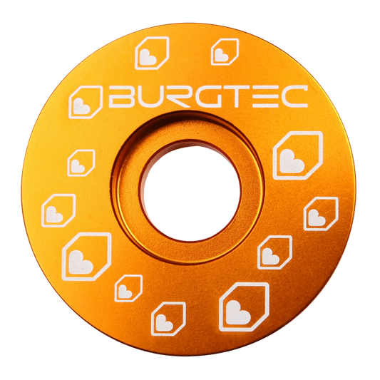 Tappo attacco manubrio BURGTEC 1"1/8 Arancione