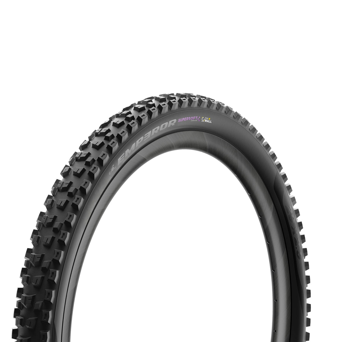 Pneumatico PIRELLI SCORPION EMPEROR 27.5x2.40 Supersoft DH+Wall Tubeless Ready con cerchietto pieghevole Nero/Giallo Team Edition
