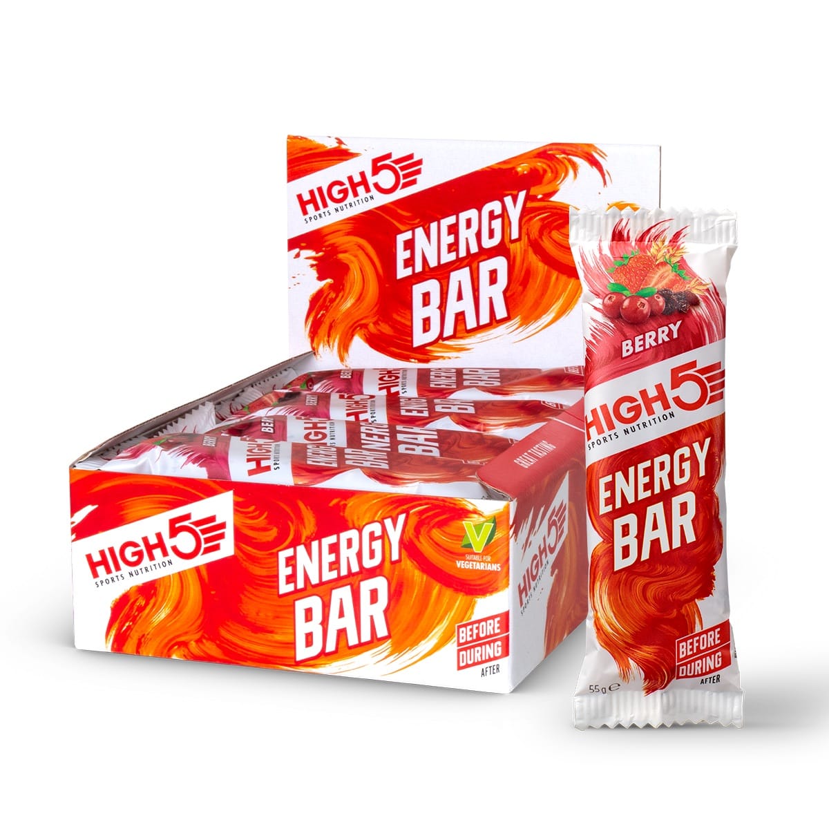 Barretta energetica HIGH5 ENERGY BAR (55g) Frutti rossi