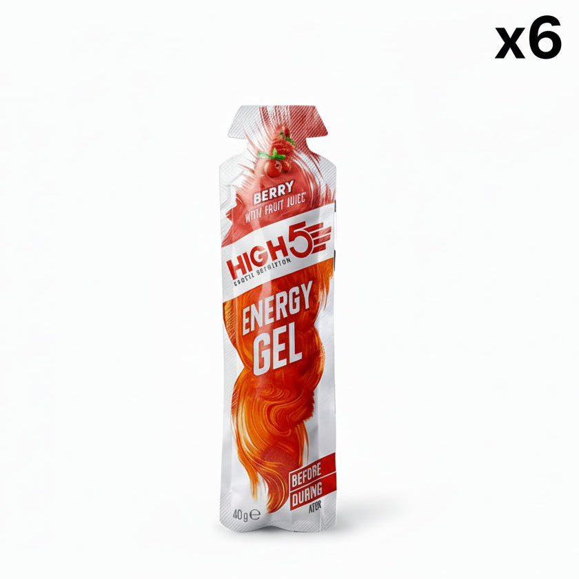 Confezione da 6 GEL ENERGETICO HIGH5 (40 g) Frutti di bosco