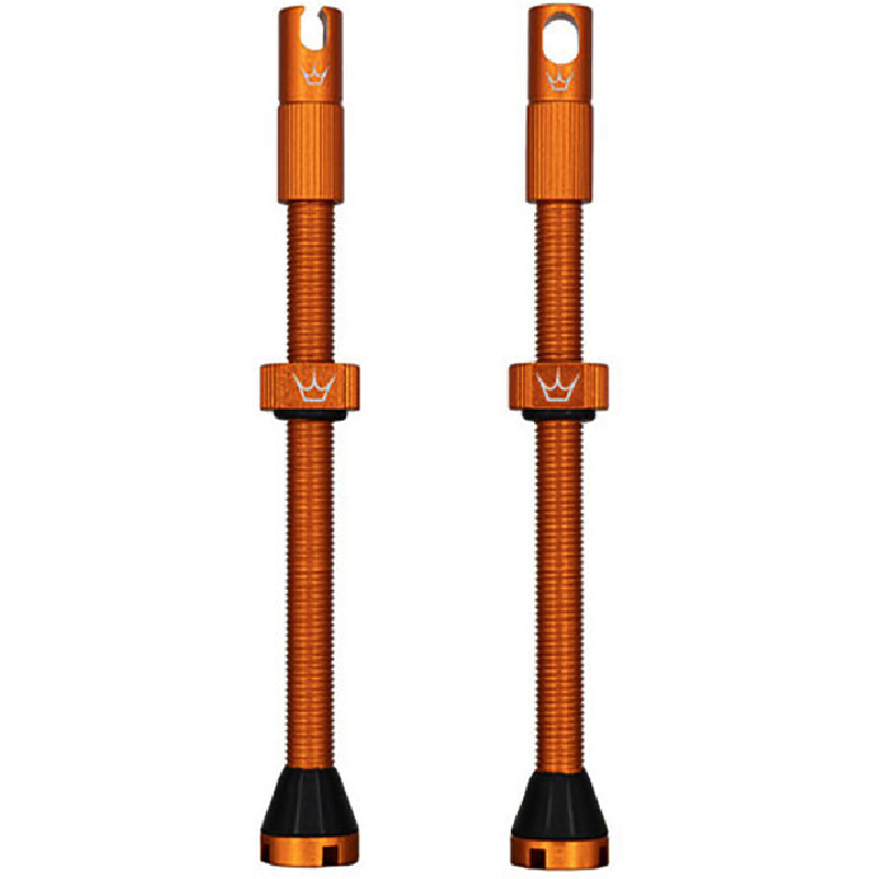 Valvole Tubeless PEATY'S x Chris King MK2 Presta 80 mm (x2) Arancione