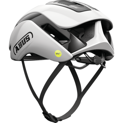 Casco Strada ABUS GAMECHANGER 2.0 MIPS Shiny Bianco