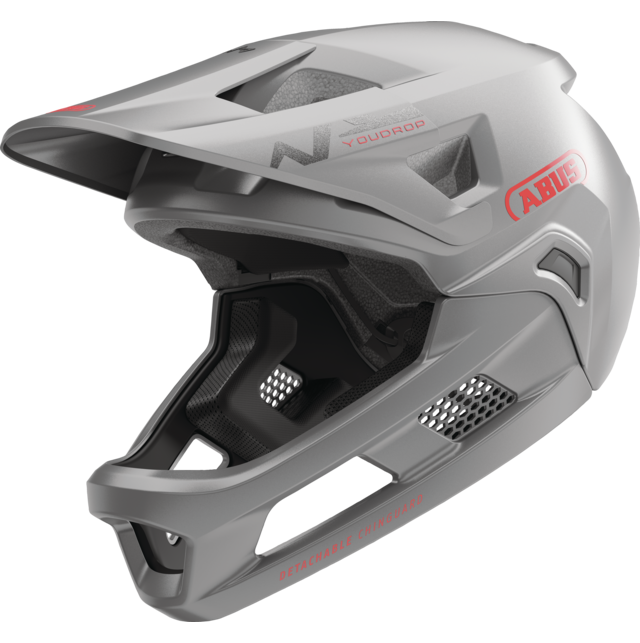 Casco da MTB ABUS YOUDROP FF Junior Grigio