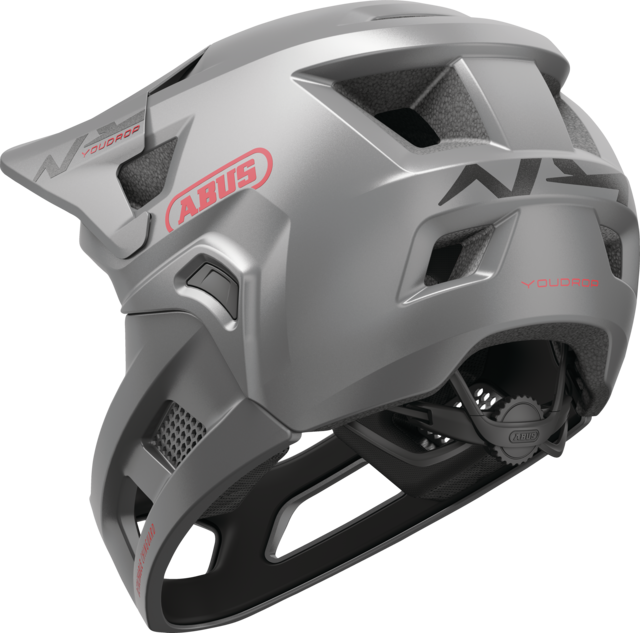 Casco da MTB ABUS YOUDROP FF Junior Grigio