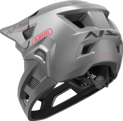 Casco MTB ABUS YOUDROP FF Junior Ti Silver