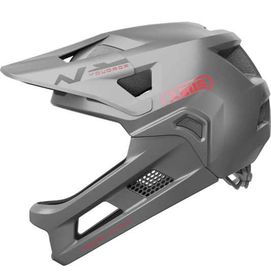 Casco da MTB ABUS YOUDROP FF Junior Grigio