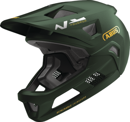 Casco MTB ABUS YOUDROP FF Junior Moss Verde