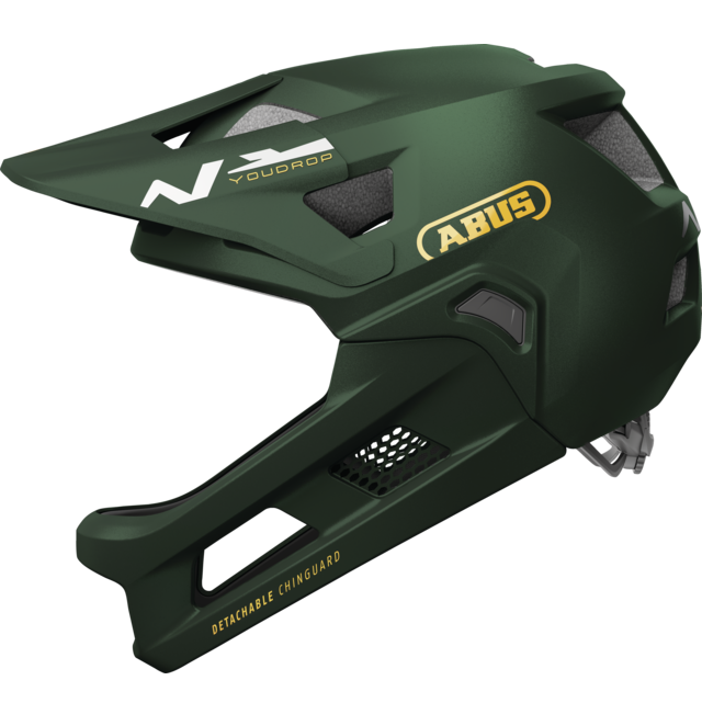 Casco da MTB ABUS YOUDROP FF Junior Moss Verde