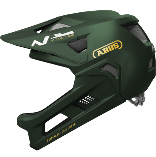 Casco da MTB ABUS YOUDROP FF Junior Moss Verde