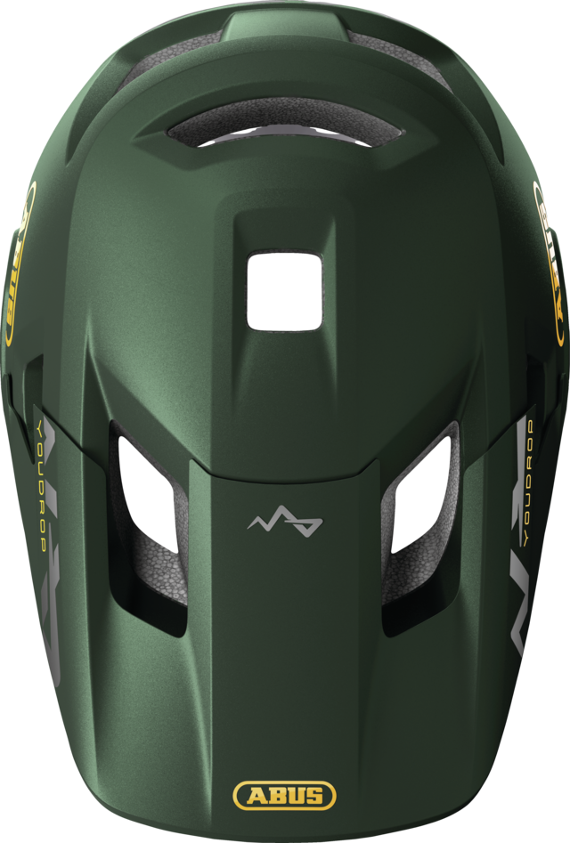 Casco da MTB ABUS YOUDROP FF Junior Moss Verde