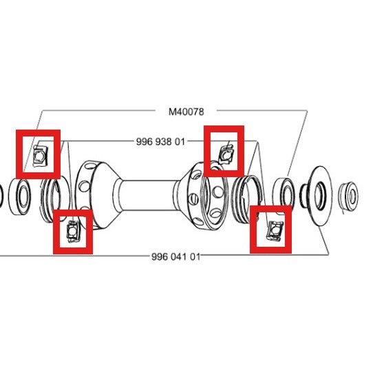 2 ANELLI MAVIC TRACOMP ARGENTO + CLIP