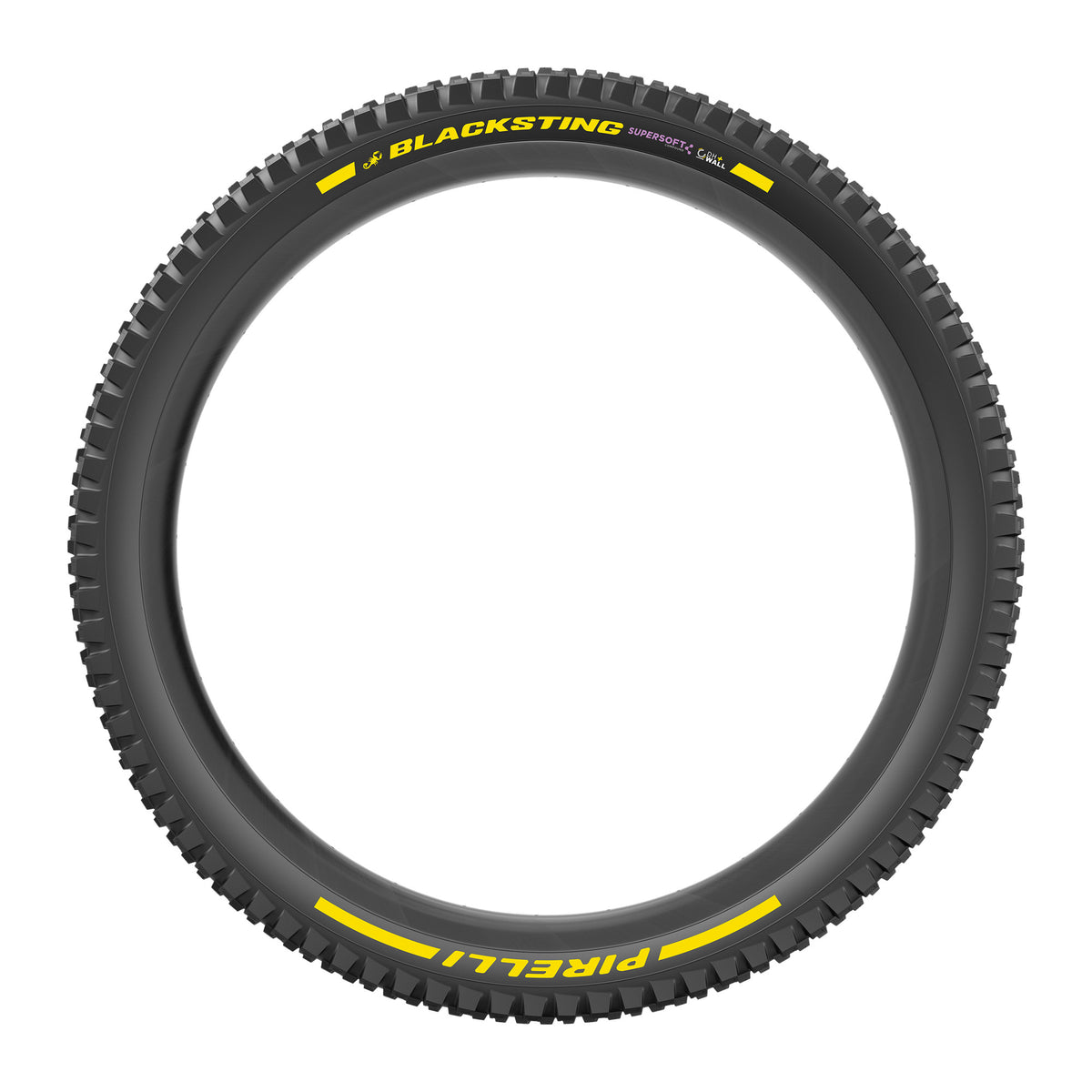 Copertone PIRELLI SCORPION BLACK STING 29x2.40 Supersoft DH+Wall Tubeless Ready pieghevole nero/giallo Team Edition