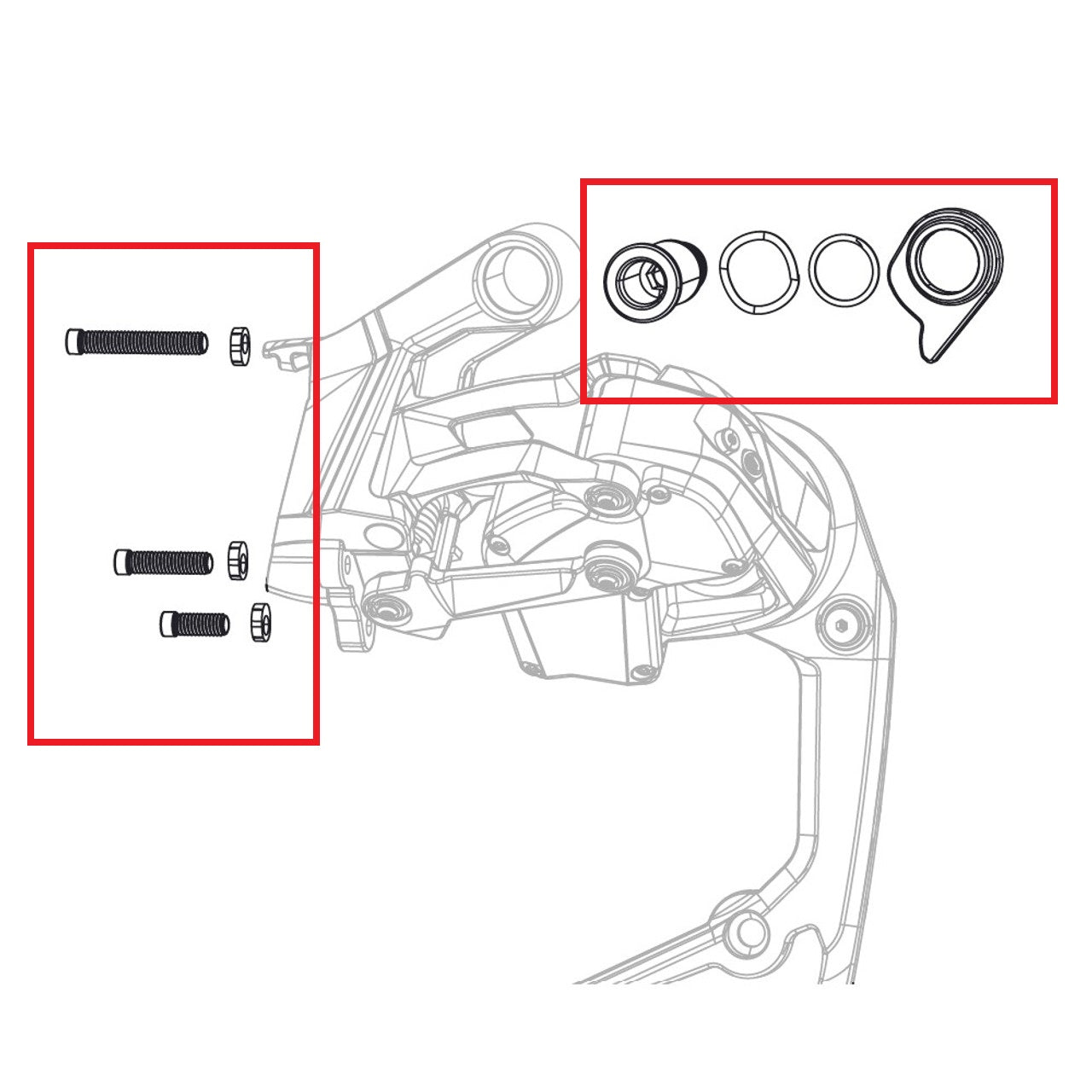 SRAM RED AXS E1 Max 36T Vite di spinta del deragliatore posteriore