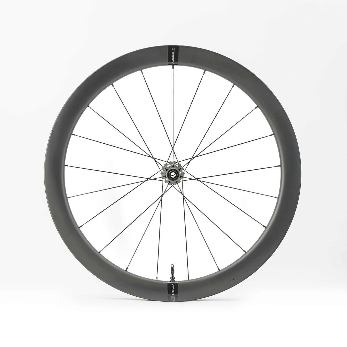 Coppia di ruote SCOM AERO 50-62 Tubeless Ready (bloccaggio centrale)