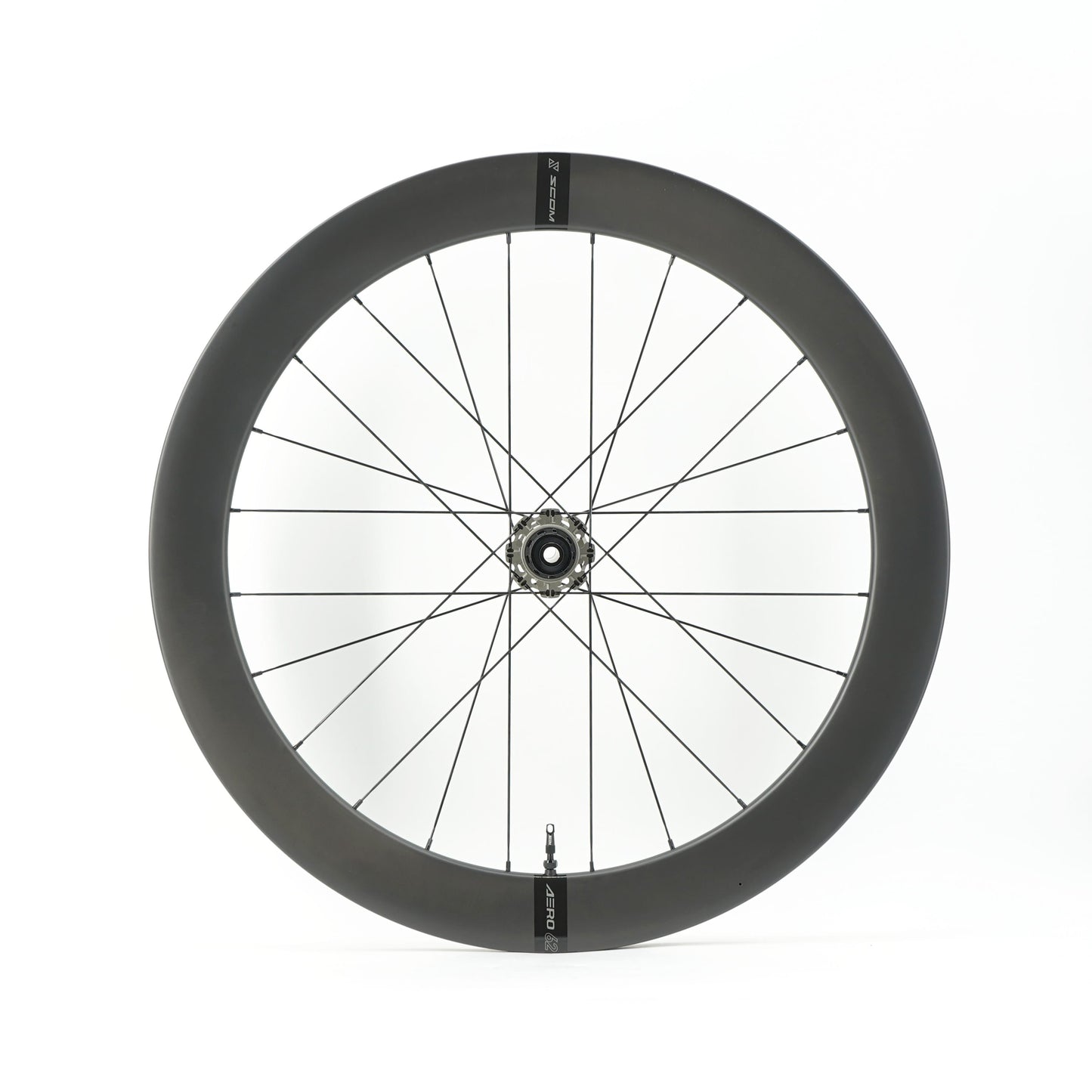Coppia di ruote SCOM AERO 50-62 Tubeless Ready (bloccaggio centrale)