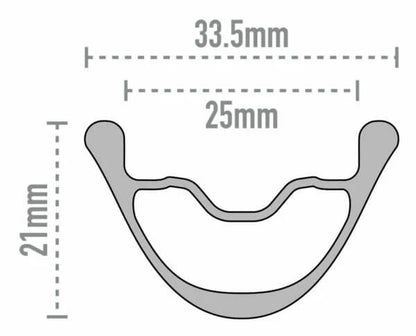 Ruota Posteriore ENVE AG25 Tubeless Ready (Center Lock)