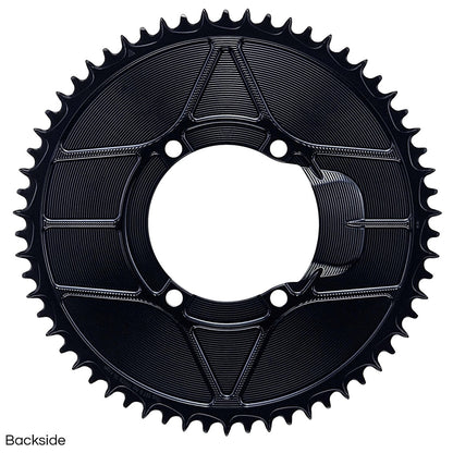 Piatto Mono 12V ALUGEAR AERO 110 BCD per Shimano Nero