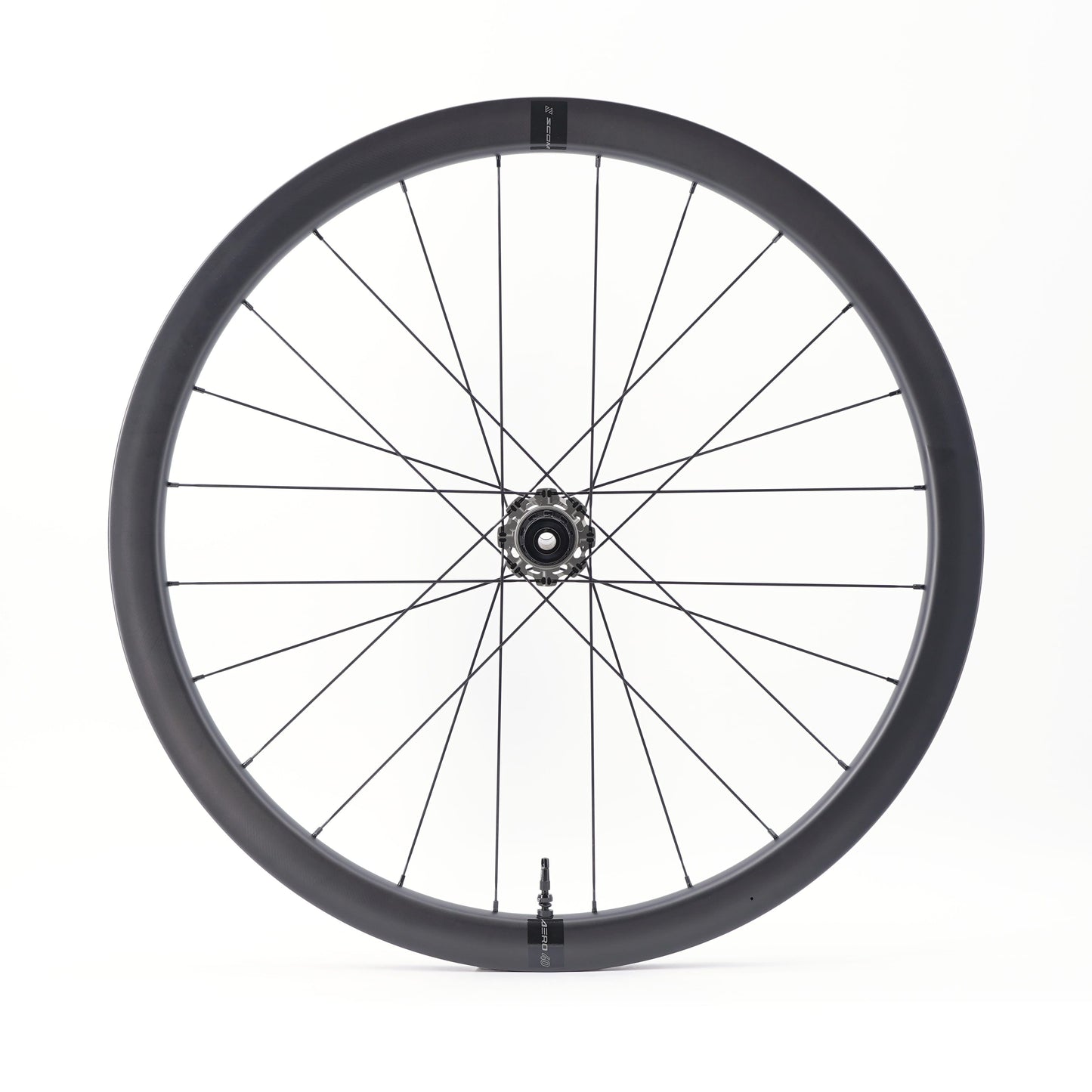 Coppia di ruote SCOM AERO Tubeless Ready (bloccaggio centrale)