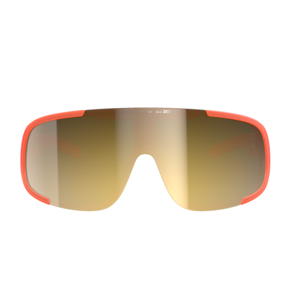 Occhiali POC ASPIRE WF Arancione Fluo Traslucido Lente Clarity Road Partly Sunny Gold