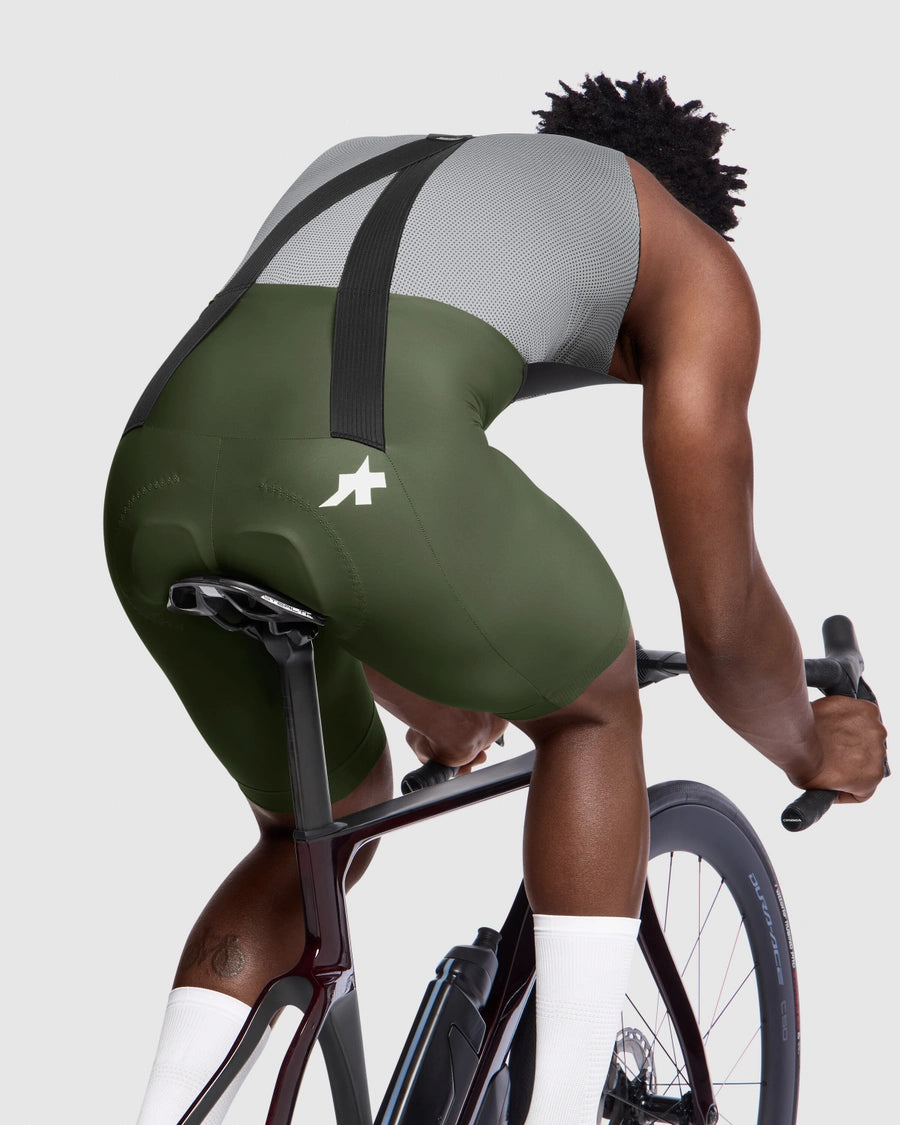 ASSOS MILLE GT S11 Salopette verde muschio