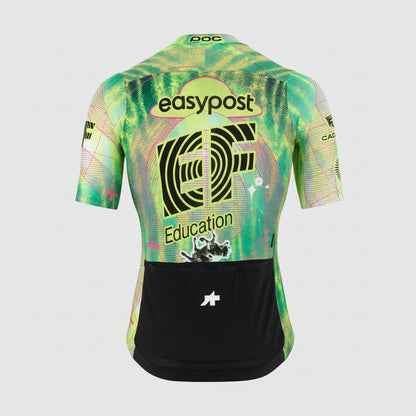 Maglia ASSOS MILLE GT S11 EVO EDUCATION FIRST Maniche Corte Verde/Giallo