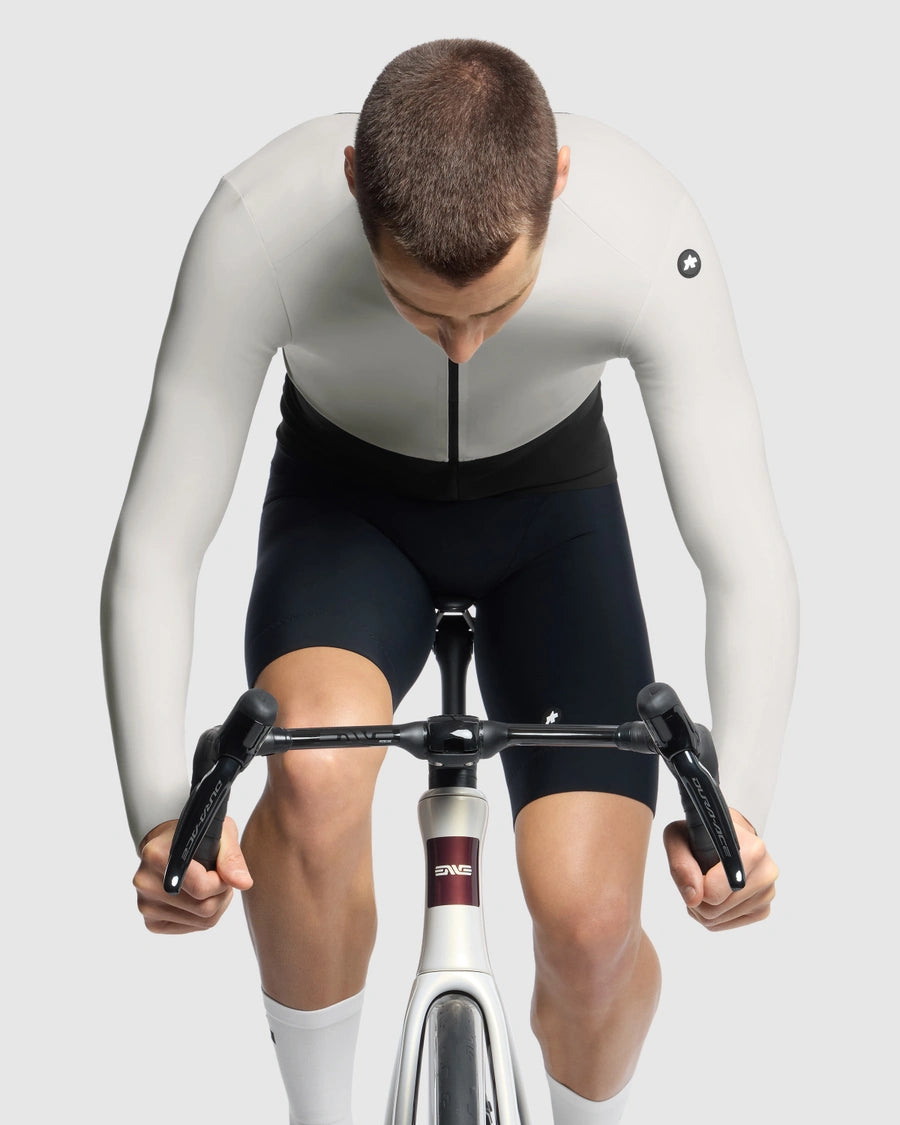 Maglia ASSOS EQUIPE R SPRING FALL S11 Maniche Lunghe Bianco