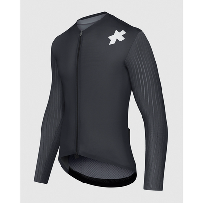 Maglia ASSOS EQUIPE RS S11 Maniche Lunghe Nero/Grigio