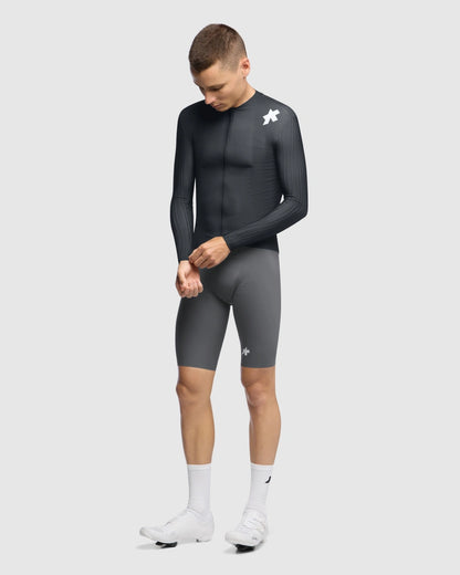 Maglia ASSOS EQUIPE RS S11 Maniche Lunghe Nero/Grigio